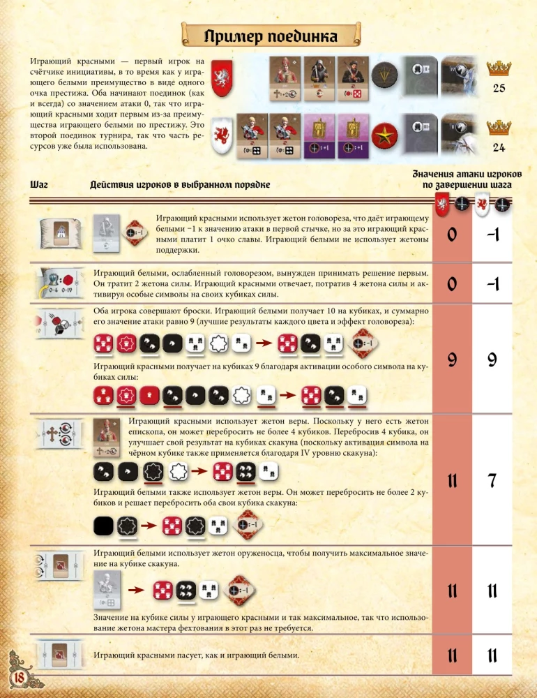 Настольная игра - История рыцаря